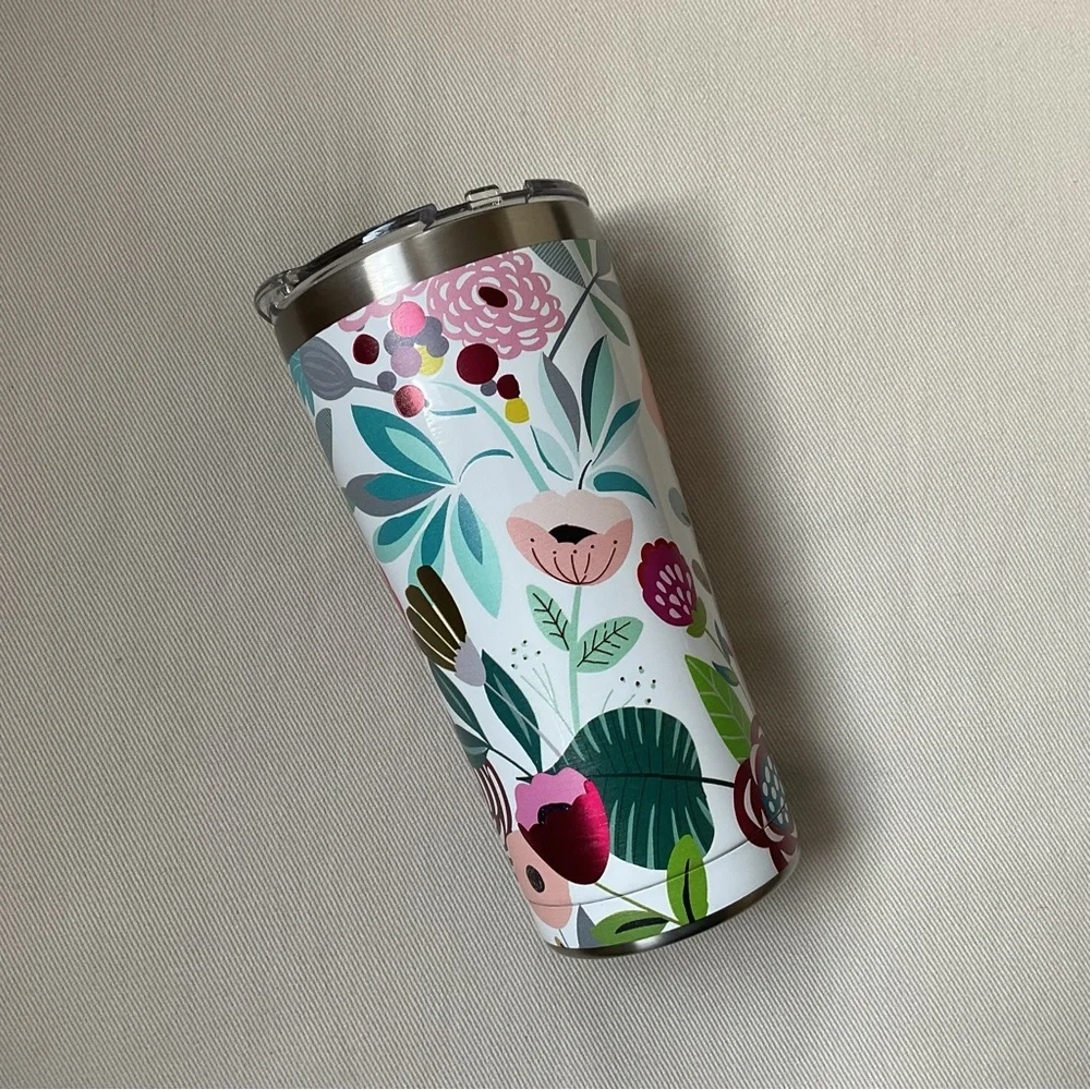 Tervis 20 oz Multicolored BPA Free Budding Bliss Double Wall Stainless Tumbler - Picture 2 of 7